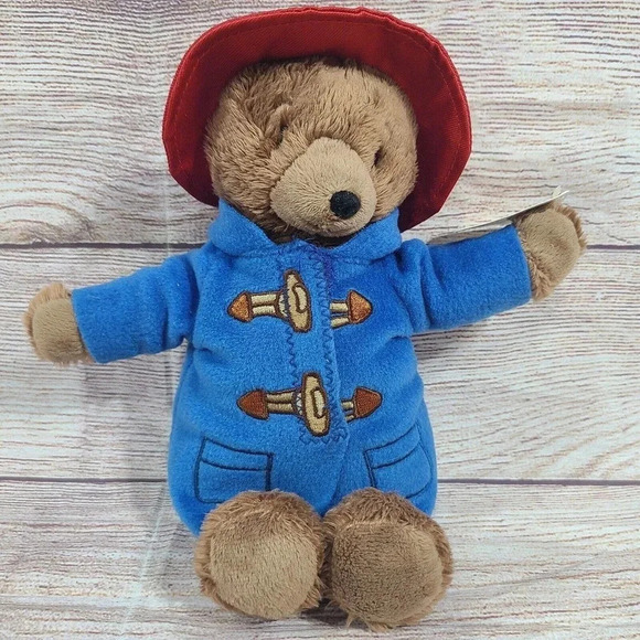 Rainbow Designs Plush Paddington Bear Stuffed Animal Brown Blue Outfit 8" 2015 - Picture 1 of 5